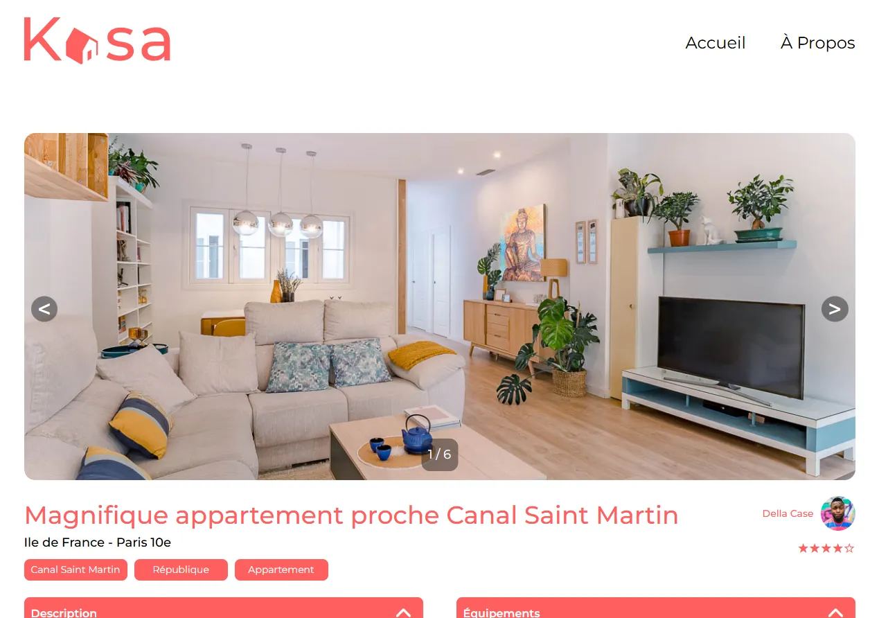 Site de présentation de logements en ligne